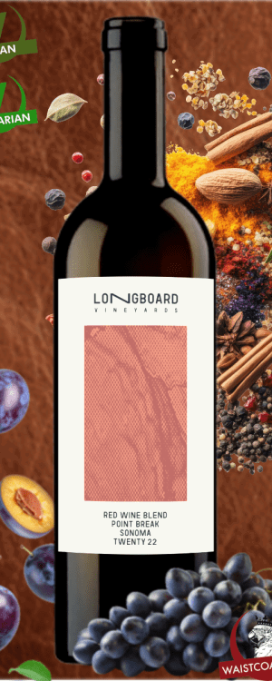 Longboard Point Break Red blend, Sanoma, California, 2022
